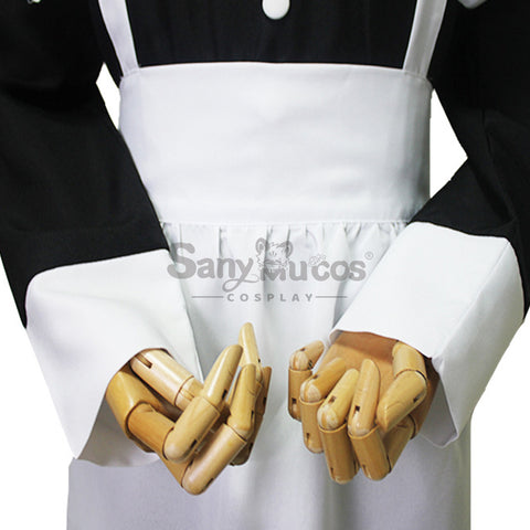 【In Stock】Anime Cosplay Maid Men Long Dress Cosplay Maid Costume Male Size