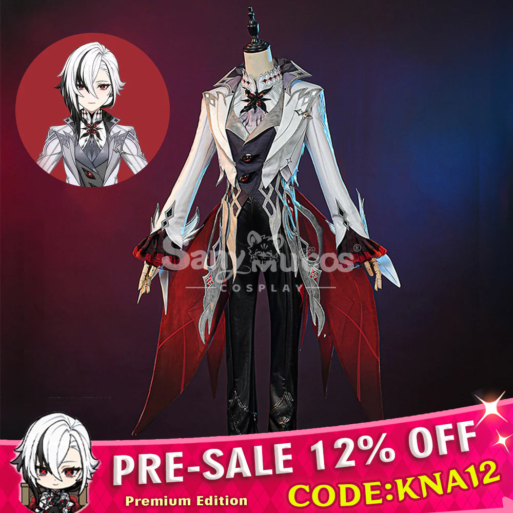 【Pre-Sale】Game Genshin Impact Cosplay The Knave Arlecchino Cosplay Costume Premium Edition