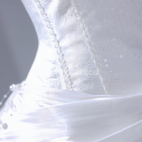 【Pre-Sale】Vocaloid Hatsune Miku Cosplay White Snow Princess Miku Cosplay Costume