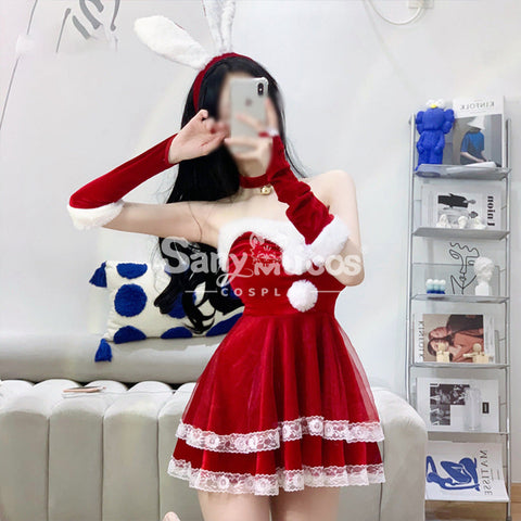 【In Stock】Sexy Cosplay Christmas Bunny Girl Dress Costume Second Edition Costumes