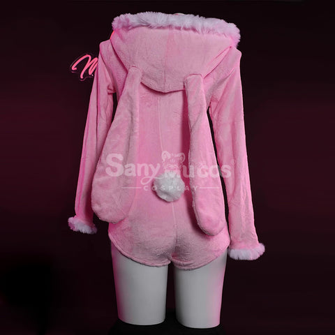 Bunny Pink Cosplay Plush Jumpsuit Cosplay Costume