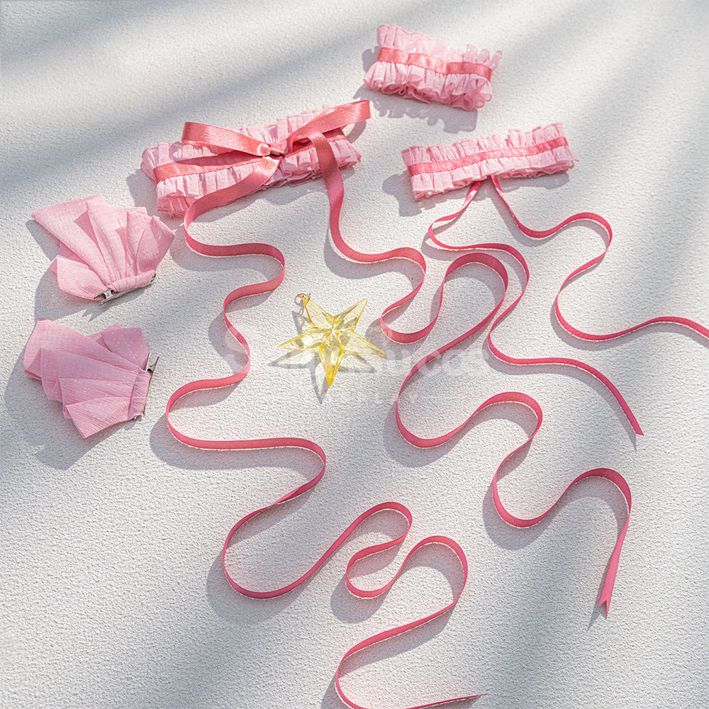 【Pre-Sale】Anime Cardcaptor Sakura Cosplay Sakura Kinomoto Pink & White Battle Cosplay Costume Cosplay Costumes