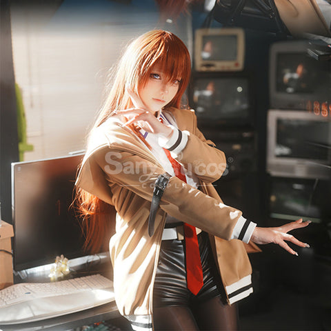 【In Stock】Anime Steins;Gate Cosplay Kurisu Makise Cosplay Costume Premium Edition