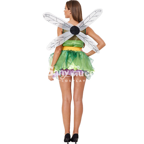 【In Stock】Halloween Cosplay Green Forest Dragonfly Cosplay Costume