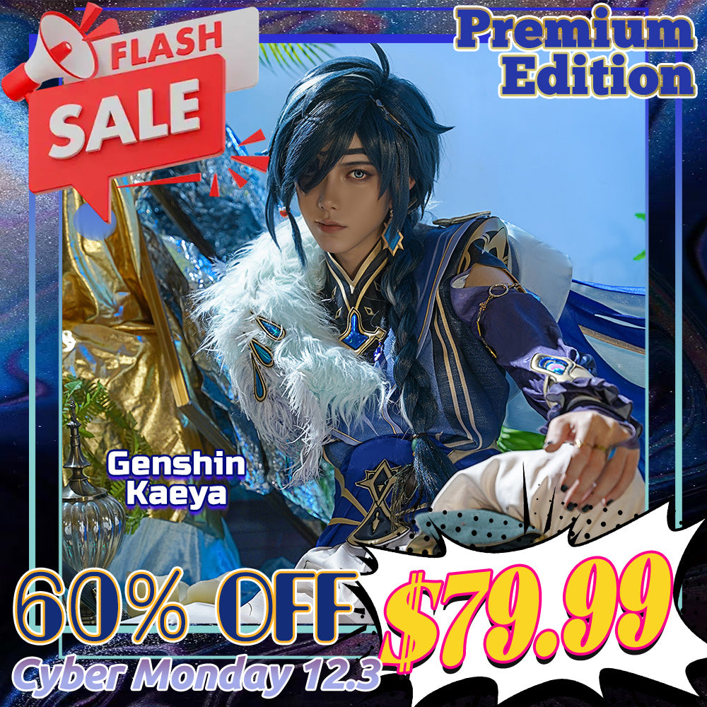 【 Cyber Monday Flash Sale 60% OFF 】SanyMuCos Premium Edition Genshin Impact Sailwind Shadow Kaeya Cosplay Costume