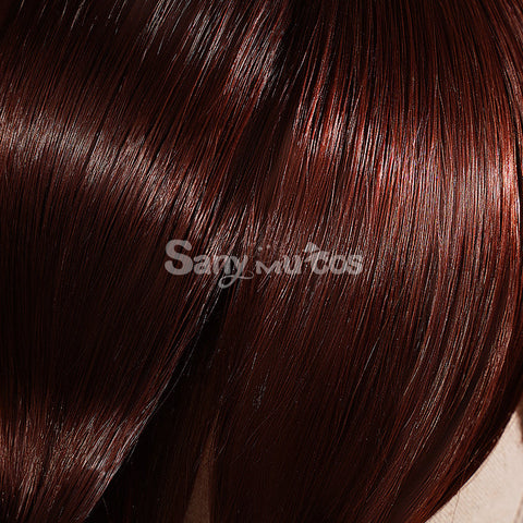 Game Genshin Impact Hutao Cosplay Wig Hu Tao Dark Brown
