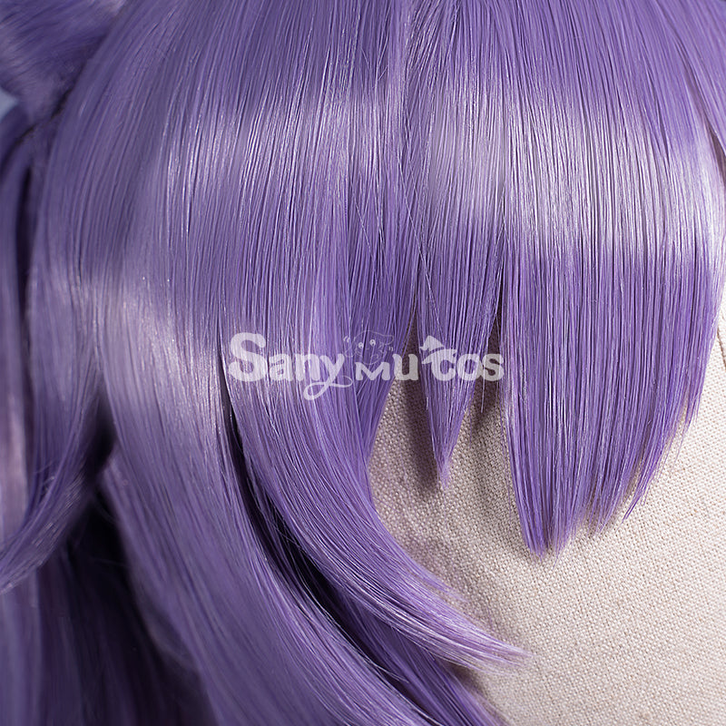 Game Genshin Impact Keqing Driving Thunder Cosplay Wig
