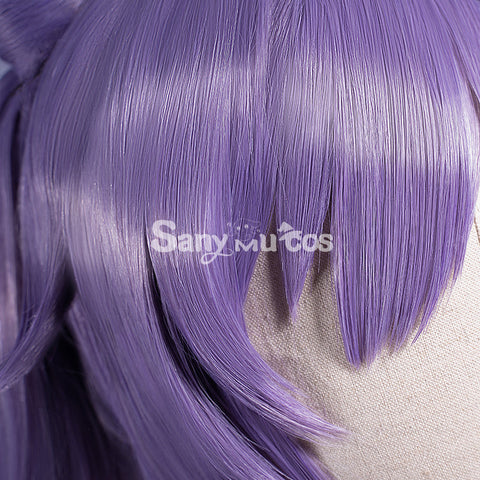Game Genshin Impact Keqing Driving Thunder Cosplay Wig