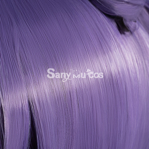 Game Genshin Impact Keqing Driving Thunder Cosplay Wig