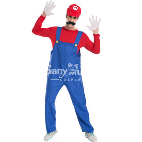 【In Stock】Game Super Mario Bros. Cosplay Mario/ Luigi Cosplay Costume Family Edition