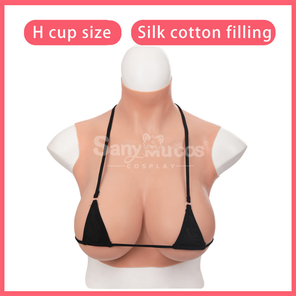 【In Stock】Cosplay Prop Fake breasts Suit Sleeveless Skin Color Ivory White / Bronze / Chocolate Black Cosplay Costumes
