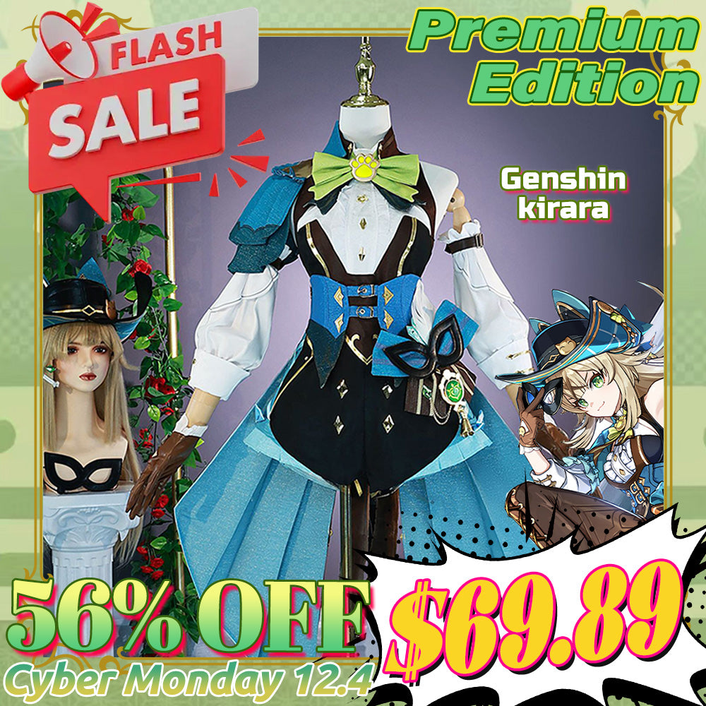 【Cyber Monday Flash Sale 60% OFF 】SanyMuCos Premium Edition Genshin Impact Kirara Cosplay Costume