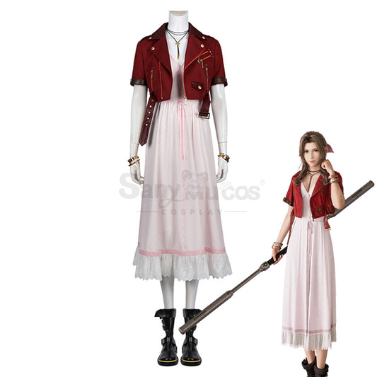 【Custom-Tailor】Game Final Fantasy VII Cosplay Aerith Gainsborough Cosplay Costume 1000