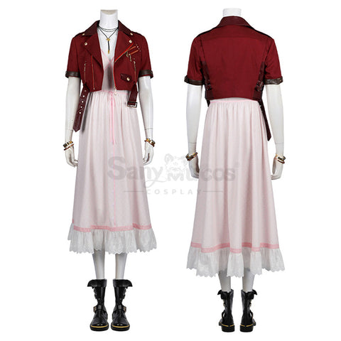 【Custom-Tailor】Game Final Fantasy VII Cosplay Aerith Gainsborough Cosplay Costume