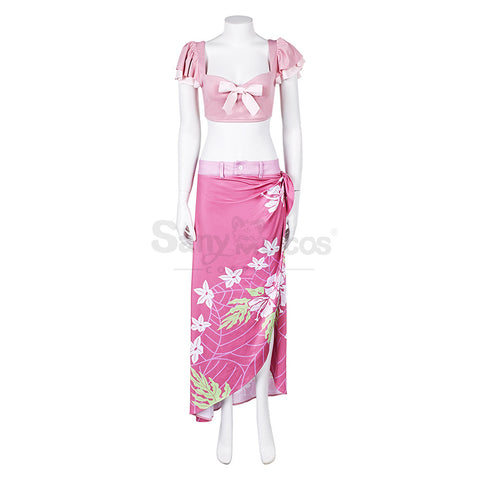 Game Final Fantasy VII Cosplay Aerith Gainsborough Sundress Swimsuit Cosplay Costume