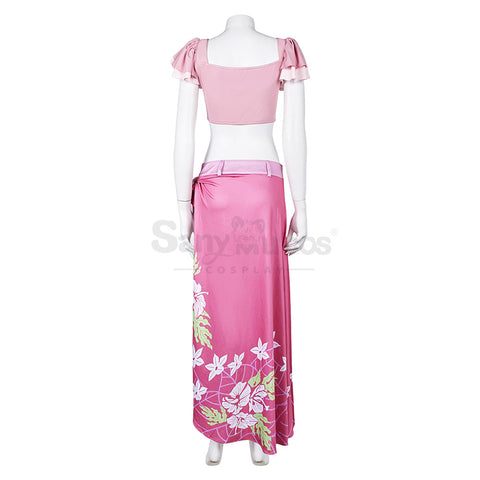 Game Final Fantasy VII Cosplay Aerith Gainsborough Sundress Swimsuit Cosplay Costume