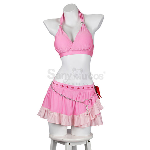 Game Final Fantasy VII Cosplay Aerith Gainsborough Swimsuit Cosplay Costume Plus Size