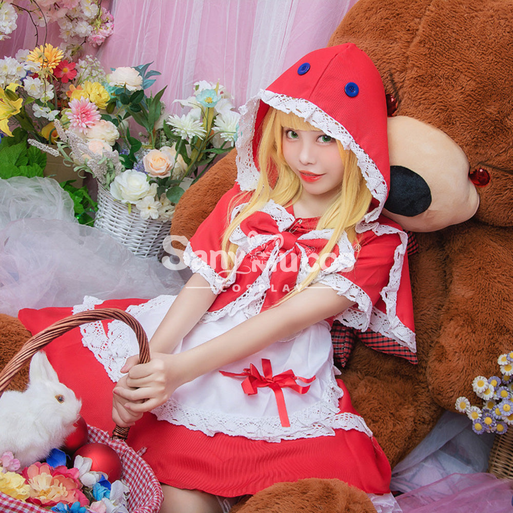【In Stock】Game League of Legends Cosplay Red Riding Annie Cosplay Costume