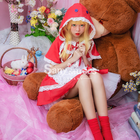 【In Stock】Game League of Legends Cosplay Red Riding Annie Cosplay Costume