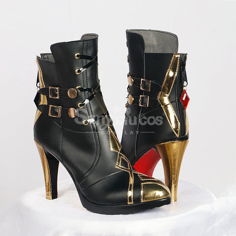 Game Genshin Impact Cosplay The Knave Arlecchino Cosplay Shoes