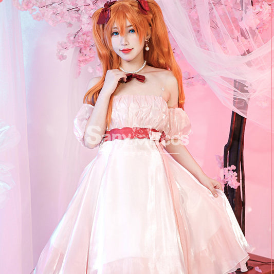 【In Stock】Anime Neon Genesis Evangelion Cosplay Asuka Dress Cosplay Costume Plus Size 1000