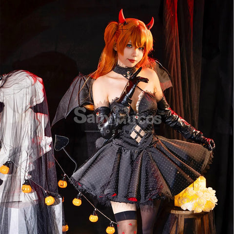 【In Stock】Anime Neon Genesis Evangelion Cosplay Asuka Langley Soryu Demon Cosplay Costume