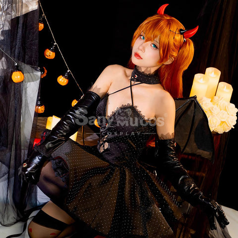 【In Stock】Anime Neon Genesis Evangelion Cosplay Asuka Langley Soryu Demon Cosplay Costume