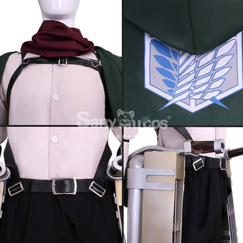 【In Stock】Anime Attack On Titan Cosplay Survey Corps Battlesuit Cosplay Costume