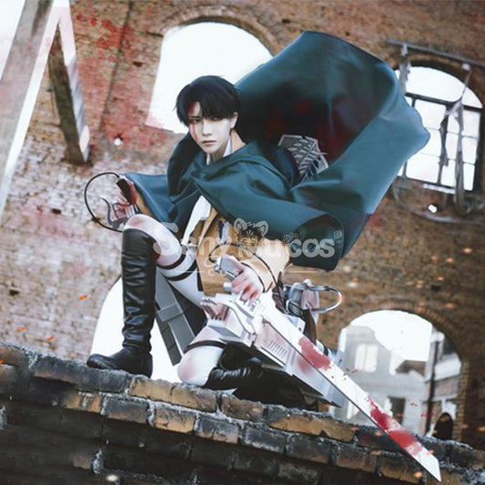 【In Stock】Anime Attack On Titan Cosplay Levi/Eren/Mikasa Cosplay Costume 1000