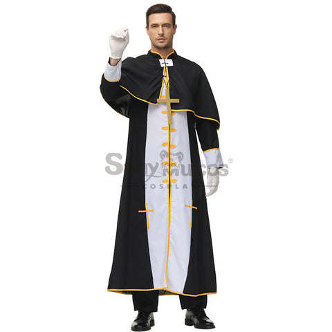 【In Stock】Halloween Cosplay Video Game Style Pastor Gown Cosplay Costume