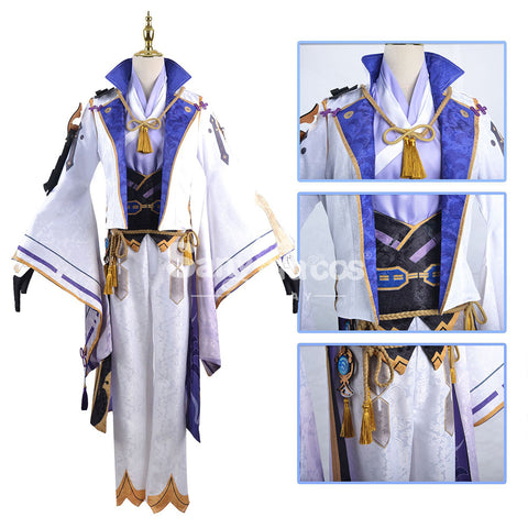 【In Stock】Game Genshin Impact Cosplay Kamisato Ayato Cosplay Costume Plus Size