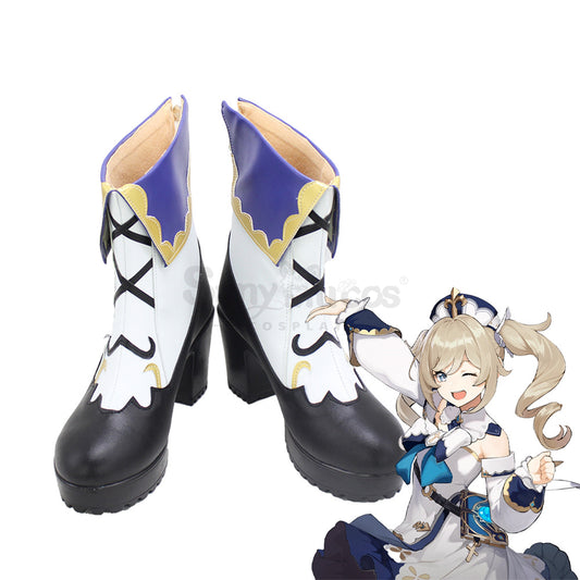 Game Genshin Impact Barbara Shining Idol Deaconess Cosplay props shoes 1000