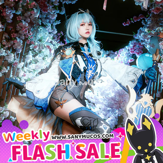 【Weekly Flash Sale on www.sanymucos.com】【48H To Ship】Game Genshin Impact Eula Spindrift Knight Jacket and Cloak Cosplay Costume 800