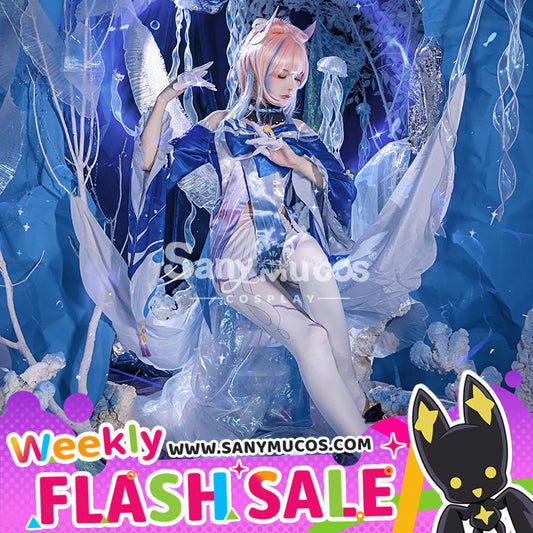 【Weekly Flash Sale on www.sanymucos.com】【48H To Ship】Game Genshin Impact Sangonomiya Kokomi Pearl of Wisdom Cosplay Costume 800