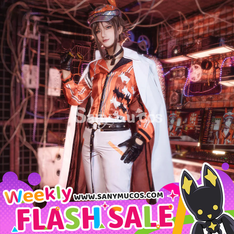 【Weekly Flash Sale On Www.Sanymucos.Com】【48H To Ship】Nijisanji Cosplay Vtuber Mysta Rias Long Coat Suit Cosplay Costume Premium Edition