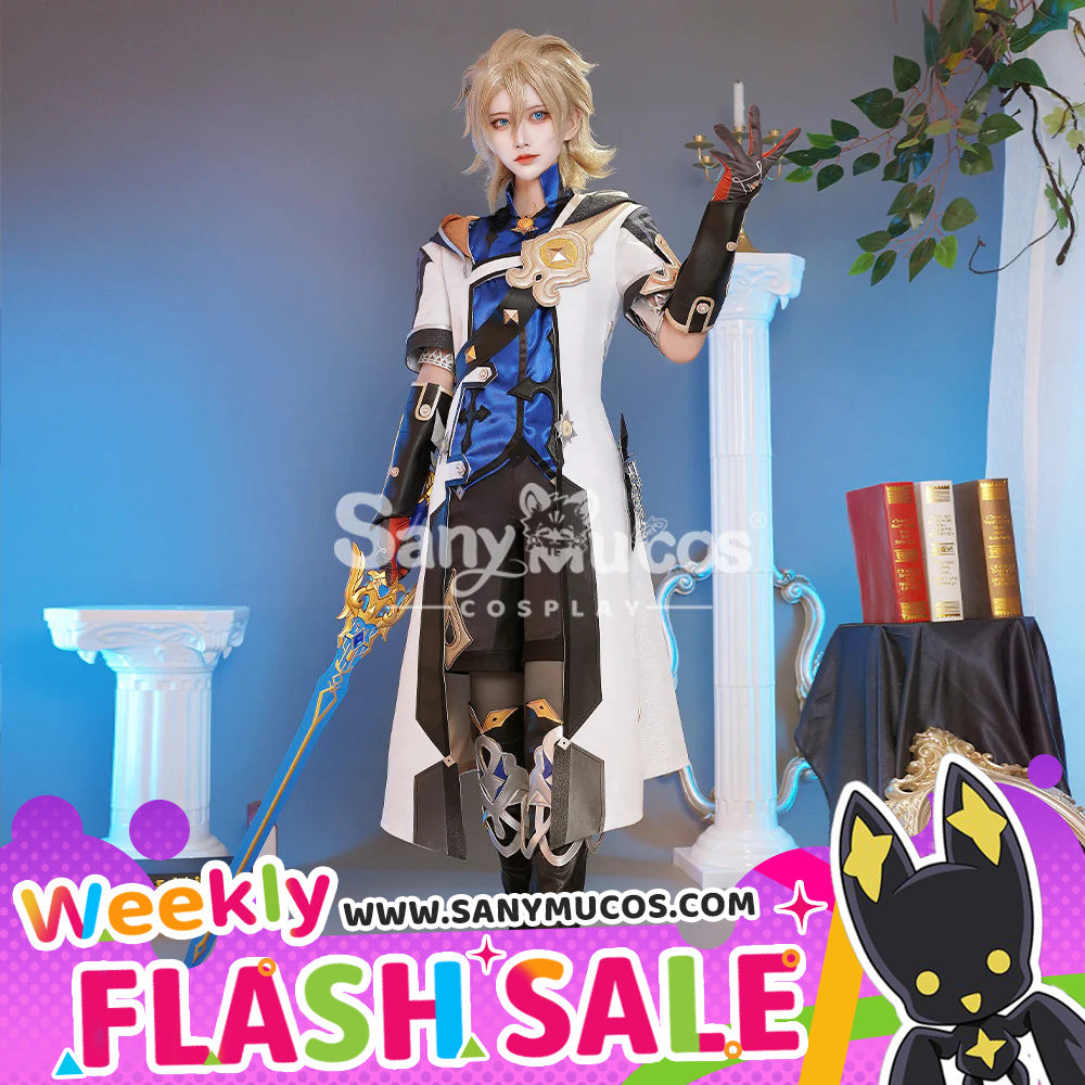 【Weekly Flash Sale on www.sanymucos.com】【48H To Ship】Game Genshin Impact Albedo Classical Long Coat Suit Cosplay Costume