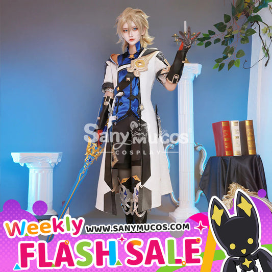 【Weekly Flash Sale on www.sanymucos.com】【48H To Ship】Game Genshin Impact Albedo Classical Long Coat Suit Cosplay Costume 1000