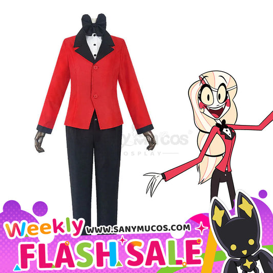 【Weekly Flash Sale on www.sanymucos.com】【In Stock】Anime Hazbin Hotel Cosplay Charlie Morningstar Cosplay Costume 1000