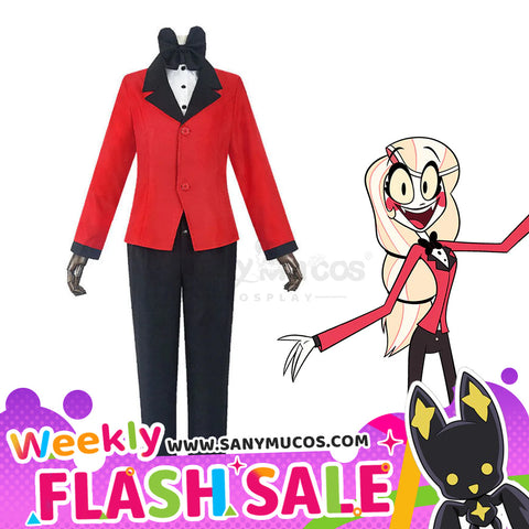 【Weekly Flash Sale on www.sanymucos.com】【In Stock】Anime Hazbin Hotel Cosplay Charlie Morningstar Cosplay Costume