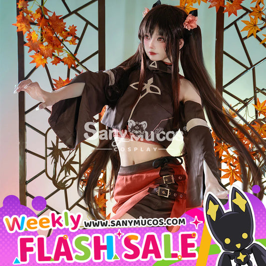 【Weekly Flash Sale on www.sanymucos.com】【48H To Ship】Original Design Game Genshin Impact HuTao Cosplay Costume 1000
