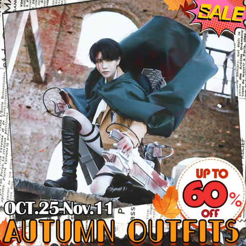 【In Stock】Anime Attack On Titan Cosplay Levi/Eren/Mikasa Cosplay Costume