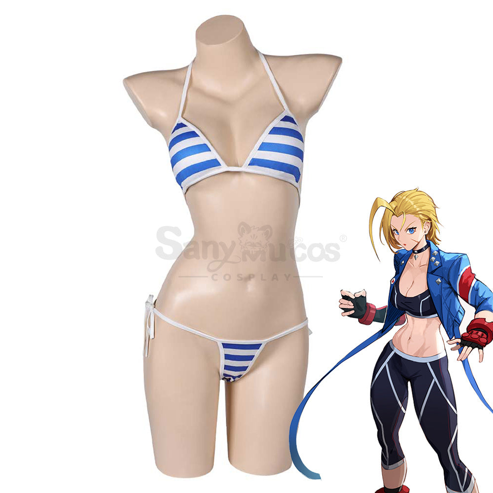 Game Street Fighter Cosplay Cammy White Bikini Swimsuit Cosplay Costume