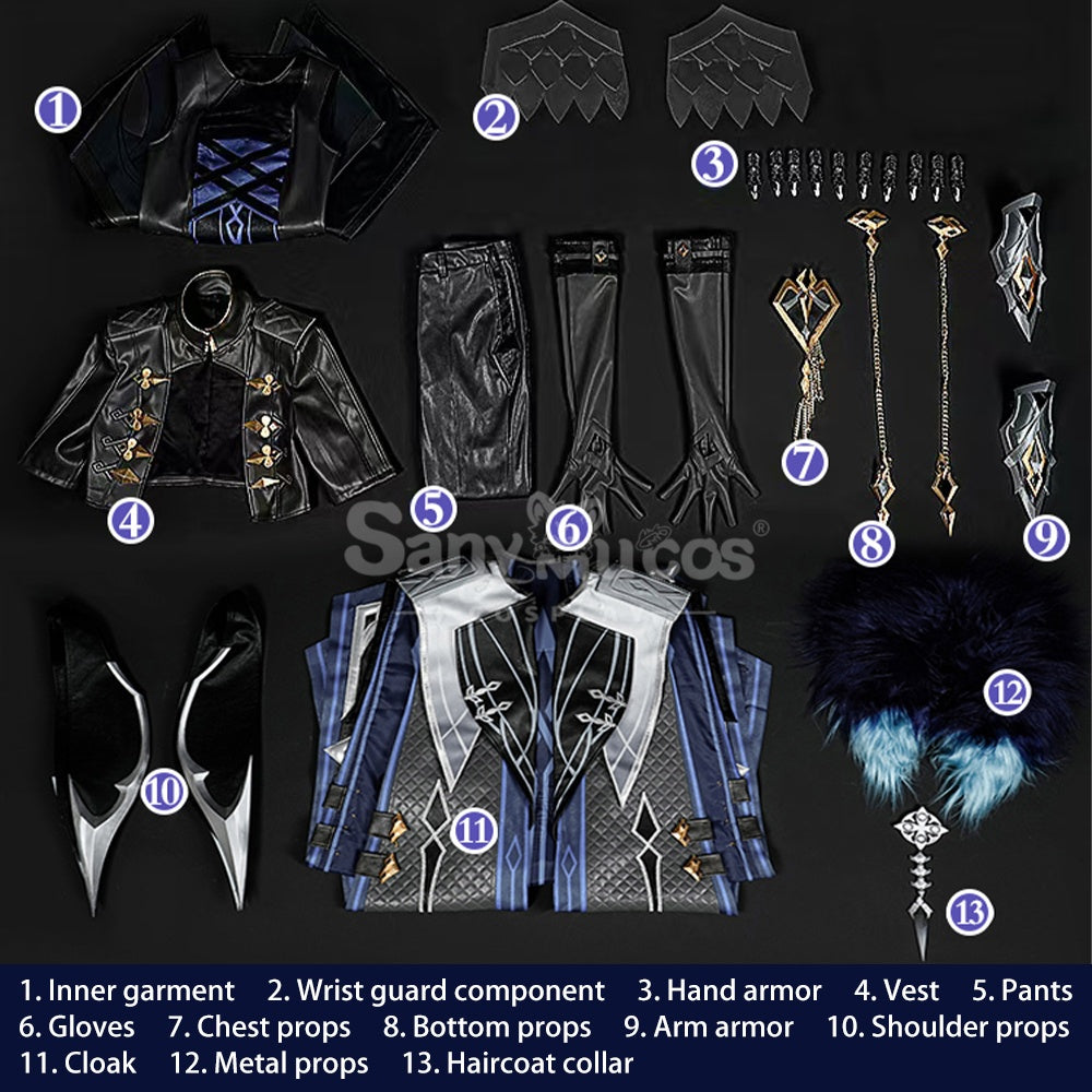 【Pre-Sale】Game Genshin Impact Cosplay The Captain Ii Capitano Costume Premium Edition Full Set