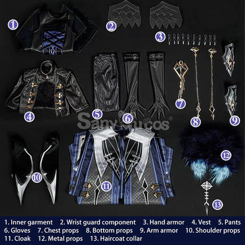 【Pre-Sale】Game Genshin Impact Cosplay The Captain Ii Capitano Costume Premium Edition Full Set