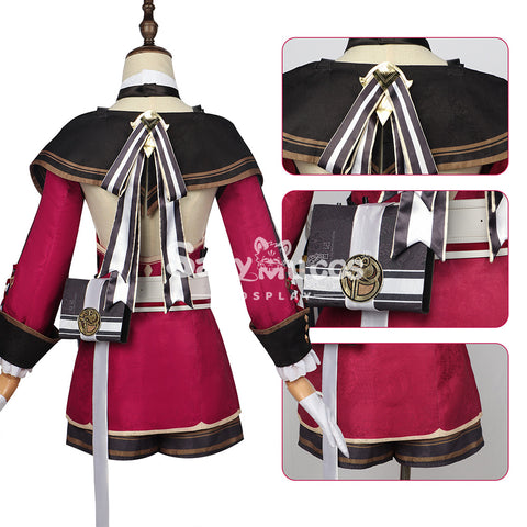 【In Stock】Game Genshin Impact Cosplay Charlotte Cosplay Costume Plus Size