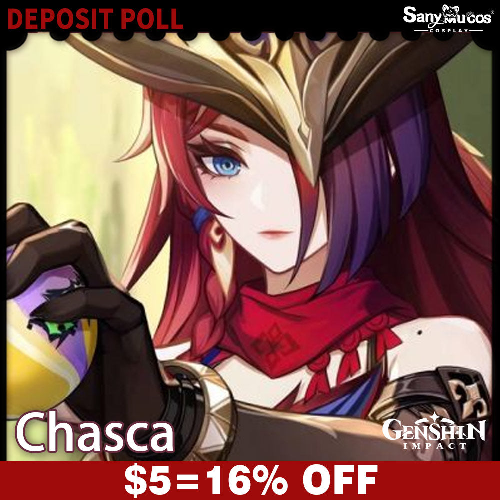 【SanyMuCos Deposit Poll】Game Genshin Impact Cosplay Chasca Cosplay Costume