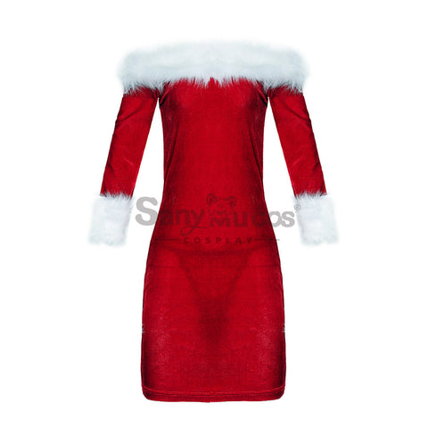 【In Stock】Christmas Cosplay Tube Top Dress Costume Costumes