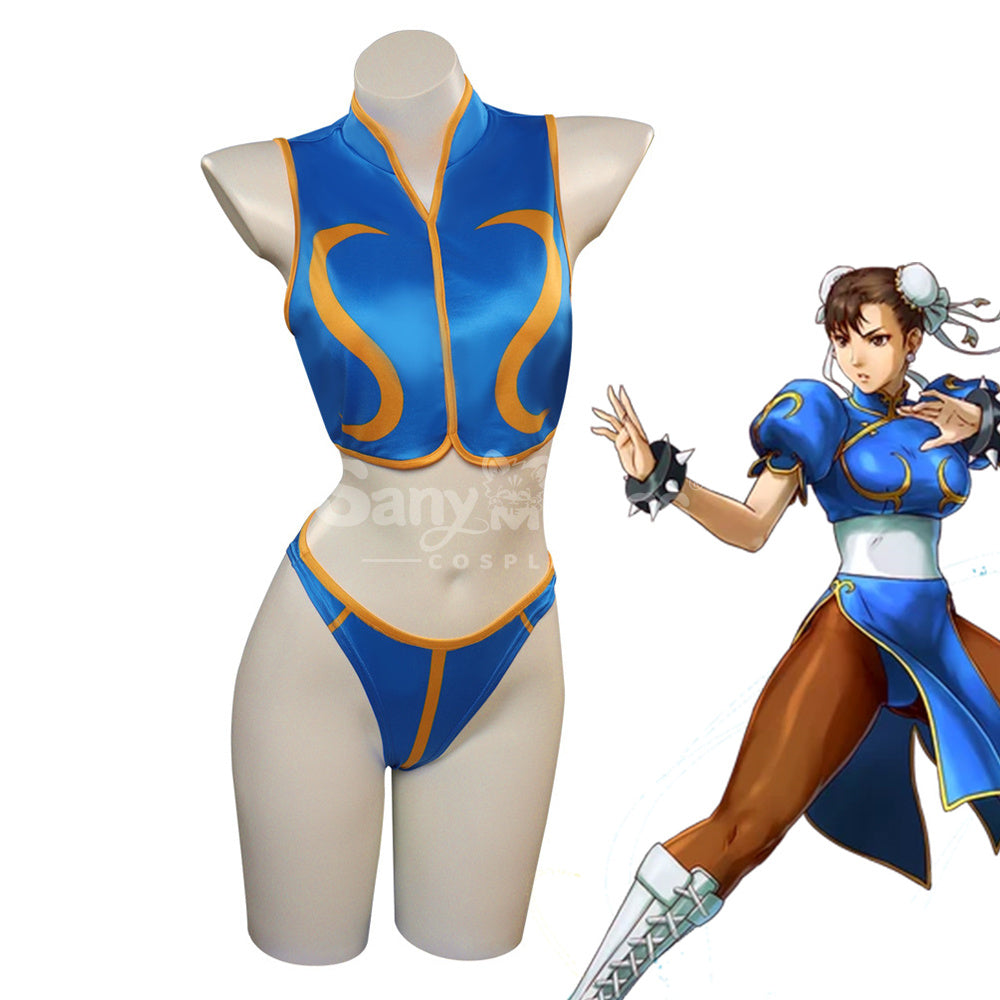 Game Street Fighter Cosplay Chun-Li Bikini Cosplay Costume