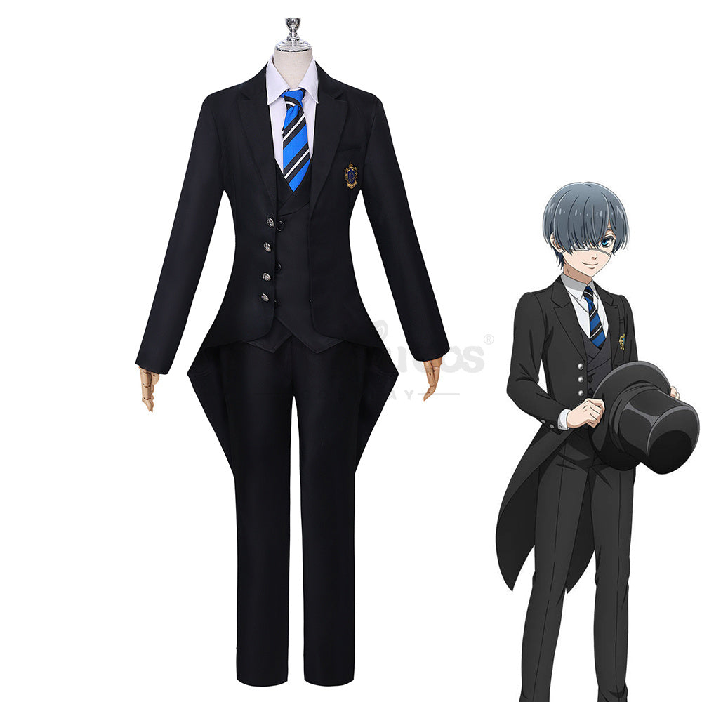 【In Stock】Anime Black Butler: Public School Arc Cosplay Ciel Phantomhive Cosplay Costume Plus Size