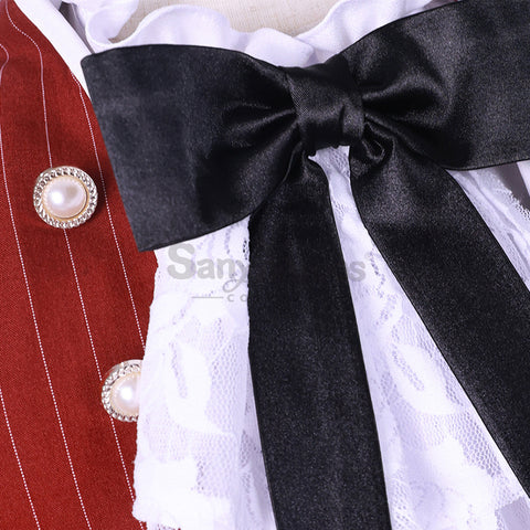 【In Stock】Anime Black Butler Cosplay Red Tea Cup Ciel Phantomhive Cosplay Costume